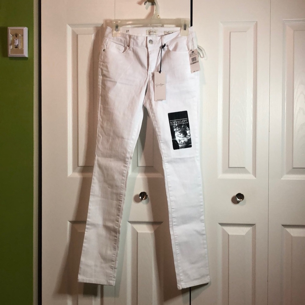 Brand new tags attached Jessica Simpson white skinny Denim